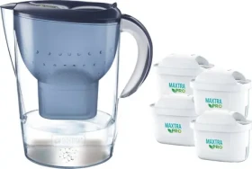 Brita Marella XL modrá + 4 filtre / Filtračné kanvice na vodu / 3,5 l / filter: MAXTRA PRO Pure Performance (1056038)