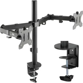 Maclean MC-884 čierna / Stolný držiak pre dva monitory / 17-32" / VESA 75x100 / nosnosť 16 kg / náklápací (MC-884)