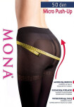 Mona Micro Push-Up 50 den 5-XL 5-XL