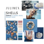 Julimex Shells Jednoduché maxi nohavičky S-2XL džínovina L