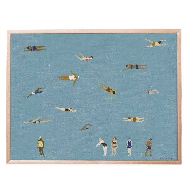 Fine Little Day Plagát Swimmers 40 x 50 cm