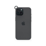 Epico Aluminium Lens Protector Ochranné sklo pre fotoaparát Apple iPhone 15/15 PLUS čierna (81112151300012)