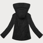 Ľahko zateplená čierna dámska bunda so stojačikom a kapucňou J Style (16M9229-392) odstíny černé S (36)