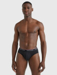 Pánske slipy 3-PACK COTTON BRIEFS 1U87903766004 čierna/sivá/biela Tommy Hilfiger