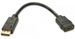 Lindy 41005 čierna / Adaptér / DisplayPort - HDMI / 1920×1080 px / 0,15 m (41005)