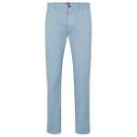 Pánske nohavice Hugo Boss slim fit z elastického bavlneného gabardénu modrej farby (50468314-451) 36/32