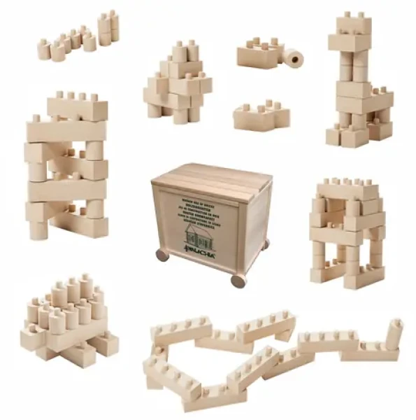 Walachia Drevená skladacia stavebnica Construct Easy box