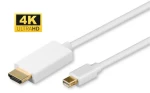 MicroConnect kábel Mini DisplayPort 1.2 (M) - HDMI (M) 1m biela / 4K (MDPHDMI1-4K)