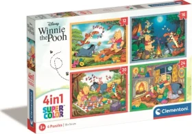 Clementoni PUZZLE Medvedík Pú 4v1