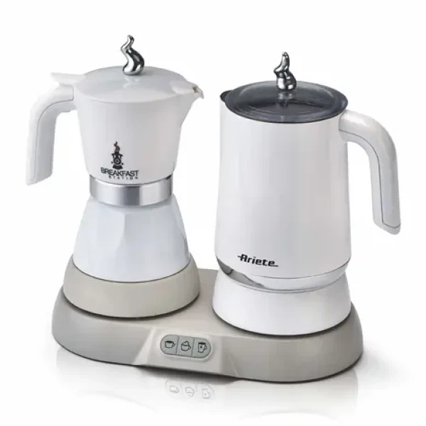 Ariete 1344 biela / Raňajková stanica 3 v 1 / 500 W / moka + penič mlieka + ohrev vody / 0,25 l (1344)