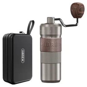 HiBREW G4B / Mlynček na kávu / ručné / nastaviteľné mletie / hliník, sklo (G4B)