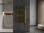 MEXEN/S - Mars radiátor + vykurovacia tyč 1200 x 600 mm, 600 W, zlatá W110-1200-600-2600-50