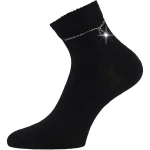 LONKA Ponožky dámské elegantní FLITANA 05 s kamínky ČERNÉ (3 páry) 35-38 126902