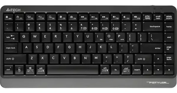 A4Tech FStyler FBK11 čiernosivá / Bezdrôtová klávesnica / 80% TKL / Bluetooth / 2.4 GHz / 4 zariadenia (A4TKLA47124)