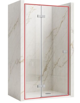 REA - Sprchové dvere bez stenového profilu ATLAS chróm 120 L REA-K4667