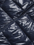 Dámska prešívaná bunda Dark Blue Patent (7693) odstíny modré M (38)