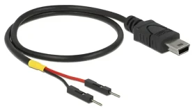 DeLock / Napájací kábel / USB Mini-B / 2x pinový konektor / 30cm (85414)