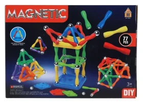 TEDDIES Magnetická stavebnica 77 ks
