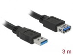 DeLock Predlžovací kábel USB 3.0 A (M) - USB 3.0 A (F) 3.0 m čierna (85057)