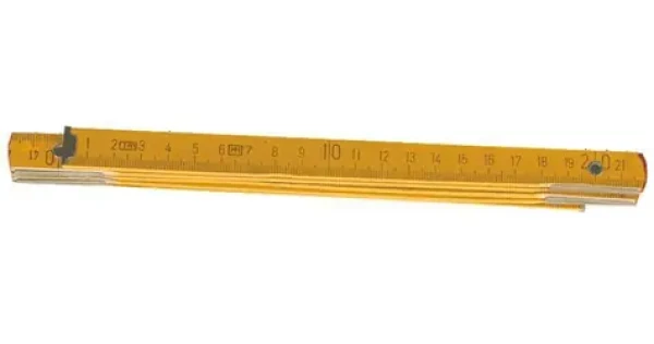 Top Tools 26C012 / Skladací meter / drevený / okovaný / 2 m (26C012)