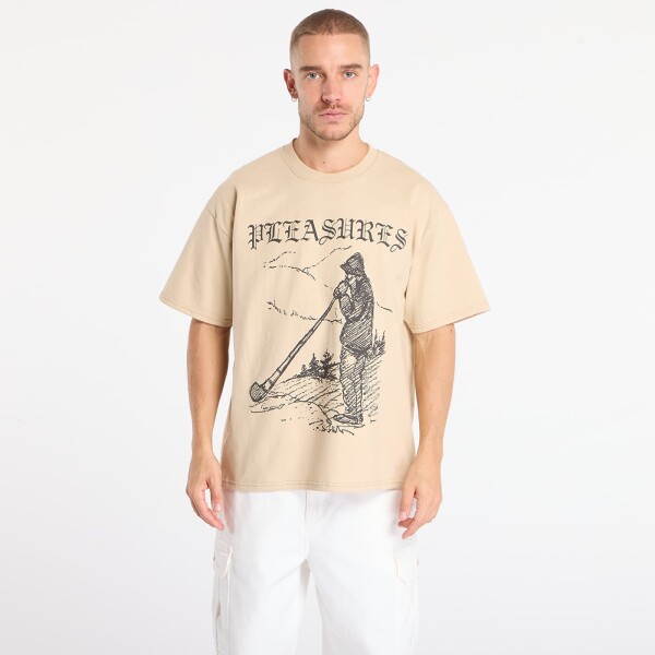 Tričko PLEASURES Pipe T-Shirt Sand S