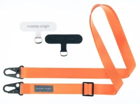 Mobile Origin Lanyard tape 25mm šnúrka oranžová / 84 - 165cm (LYT-UNI-ORG)