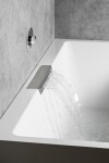 POLYSAN - CASCATA R MONOLITH obdĺžniková vaňa 180x80x60cm, kaskáda nerez 73836MR.100