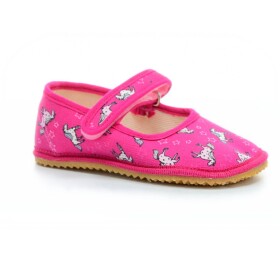 Beda Unicorn ružová barefoot papuče/ balerínky (BF-060010/BA/OP) 29 EUR