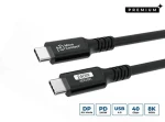 MicroConnect USB-C (M) - USB-C (M) 1,5m čierna / Prepojovací kábel (USB4CC15-240W)