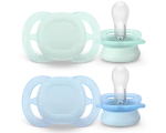 Philips Avent Ultra Štart SCF075/12 modrá, zelená / Cumlík / 0-2 mesiace / 2 ks