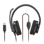 HAMA PC Office Headset HS-USB400 V2 čierna / slúchadlá s mikrofónom (139937)