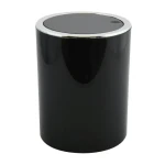 MSV KAMAKA výklopný odpadkový kôš 6 L čierny / plast (3700703900863)