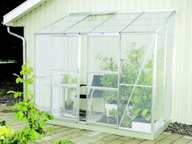 Skleník k stene Vitavia IDA 3300 PC 6 mm (strieborný)