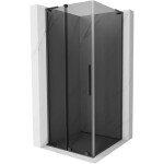 MEXEN/S - Velar L sprchovací kút, posuvné dvere 110 x 110, grafit, grafit kartáčovaná 871-110-110-43-66