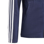 Mikina adidas Essentials kapucňou, zipsom prúžkami Jr IB1667