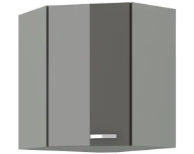 Horná rohová kuchynská skrinka Grey 60/60 cm%