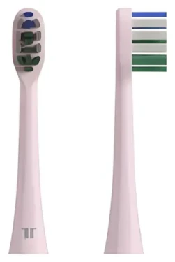 TESLA Toothbrush TS400 ružová / Náhradná hlavica pre sonickú zubnú kefku / 4 ks (8596115870420)