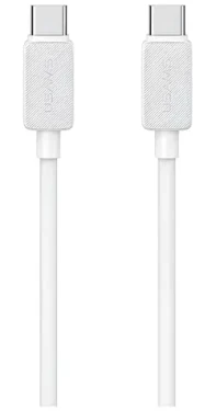 USAMS KY Series US-SJ691 biela / Dátový kábel / USB-C/USB-C / 60W / 1 m / 480 Mb/s (SJ691USB02)