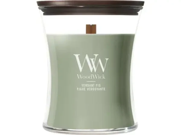 Woodwick Verdant Fig sviečka stredná (5038581184364)