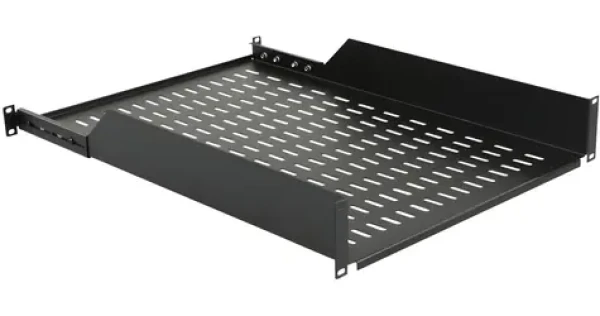 Lanview 19" 2U (RAS415BL) / Police do racku / hĺbka 650 mm / nosnosť 50 kg (RAS415BL)