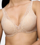 BODY MAKE-UP ILLUSION LACE - Vyztužená podprsenka s pohodlným drôtom pre lepší dekolt Triumph NUDE BEIGE 85D