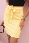 Dámska sukňa s vysokým pásom Yellow UNI