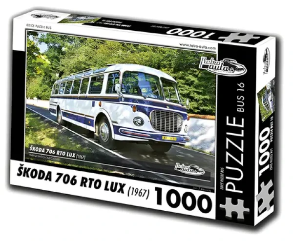RETRO-AUTA Puzzle BUS č.16 Škoda 706 RTO LUX (1967)