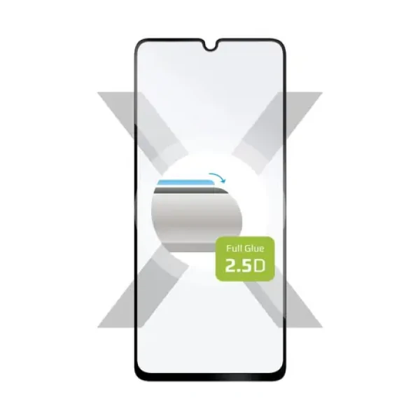 FIXED Ochranné tvrdené sklo Full-Cover pre Realme Note 50 čierne / lepenie cez celý displej (FIXGFA-1387-BK)