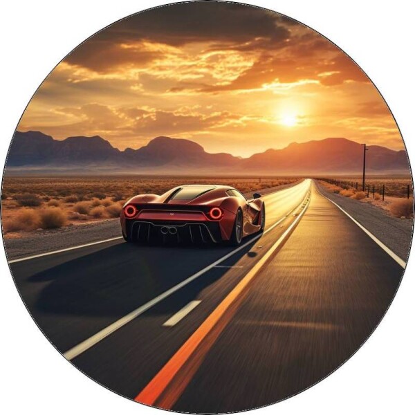 Jedlý papier Super car červené 19,5 cm - Pictu Hap - Pictu Hap