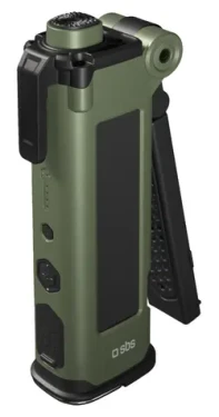 SBS Powerbanka SOS WILD gear čierna / Powerbanka / 3000 mAh / núdzové kladivko / rezač pásov / LED svietidlo