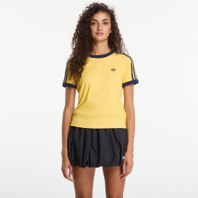 Tričko adidas Heather 3-Stripes Cali T-Shirt Warm Vanilla/ Bold Gold/ Night Indigo M