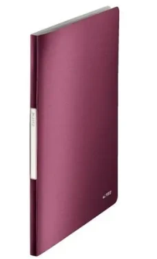 Leitz Style A4 granátovo červená / Katalógová kniha / 20 vreciek / PVC (39580028)