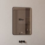 Mereo Zrkadlo hranaté 60x80 cm, LED osvetlenie a odhmlievanie CN171