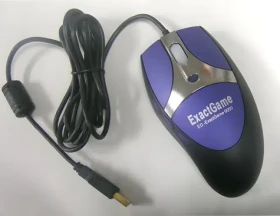 EXACTGAME EG-ExactGame9000 čierno-modrá / Herná myš / Laserová / 2 000 DPI / Drôtová USB / 7 tlačidiel / Pre pravákov (EG-ExactGame9000)